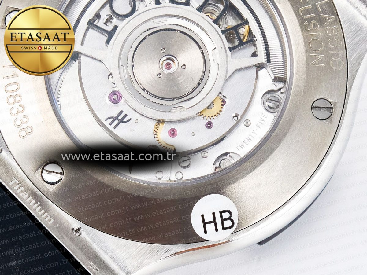 Hublot Classic Fusion Bang 42mm HBF 1:1 Best Edition Green Dial Diamonds Bezel on Green Leather Strap A2892 - Görsel 19