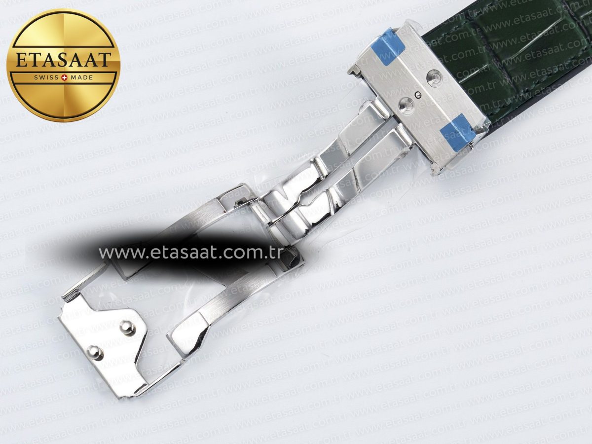Hublot Classic Fusion Bang 42mm HBF 1:1 Best Edition Green Dial Diamonds Bezel on Green Leather Strap A2892 - Görsel 25