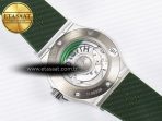 Hublot Classic Fusion Bang 42mm HBF 1:1 Best Edition Green Dial Diamonds Bezel on Green Rubber Strap A2892 - Görsel 17