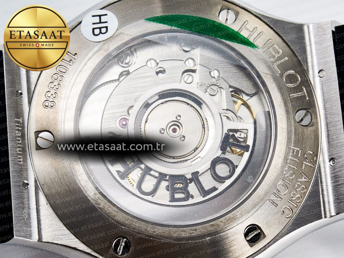 Hublot Classic Fusion Bang 42mm HBF 1:1 Best Edition Green Dial on Green Leather Strap A2892 - Görsel 18