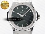 Hublot Classic Fusion Bang 42mm HBF 1:1 Best Edition Green Dial on Green Leather Strap A2892 - Görsel 4