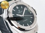 Hublot Classic Fusion Bang 42mm HBF 1:1 Best Edition Green Dial on Green Leather Strap A2892 - Görsel 5