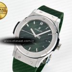 Hublot Classic Fusion Bang 42mm HBF 1:1 Best Edition Green Dial on Green Rubber Strap A2892