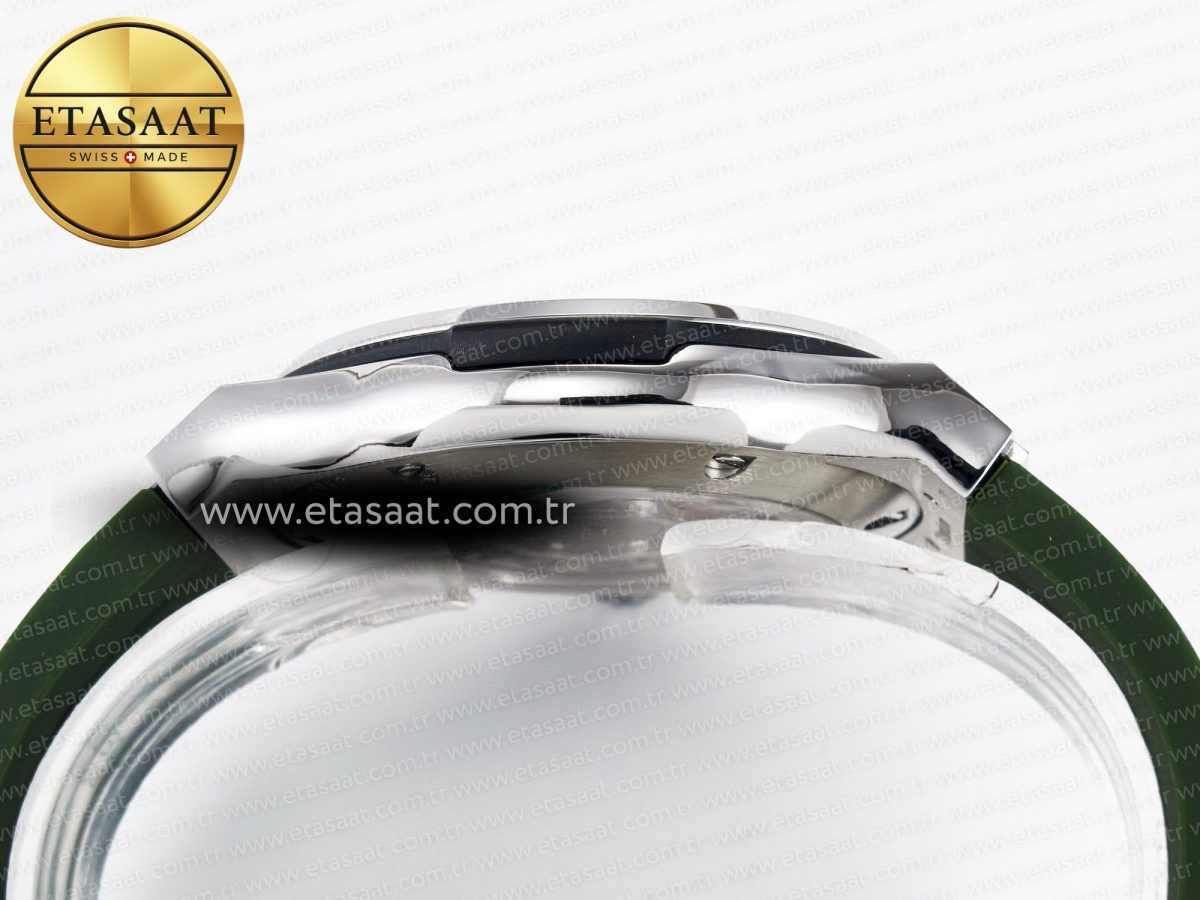 Hublot Classic Fusion Bang 42mm HBF 1:1 Best Edition Green Dial on Green Rubber Strap A2892 - Görsel 14