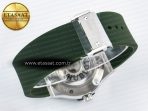 Hublot Classic Fusion Bang 42mm HBF 1:1 Best Edition Green Dial on Green Rubber Strap A2892 - Görsel 16