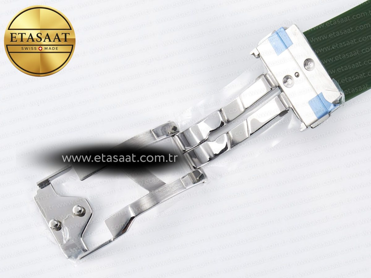 Hublot Classic Fusion Bang 42mm HBF 1:1 Best Edition Green Dial on Green Rubber Strap A2892 - Görsel 25