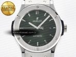 Hublot Classic Fusion Bang 42mm HBF 1:1 Best Edition Green Dial on Green Rubber Strap A2892 - Görsel 4