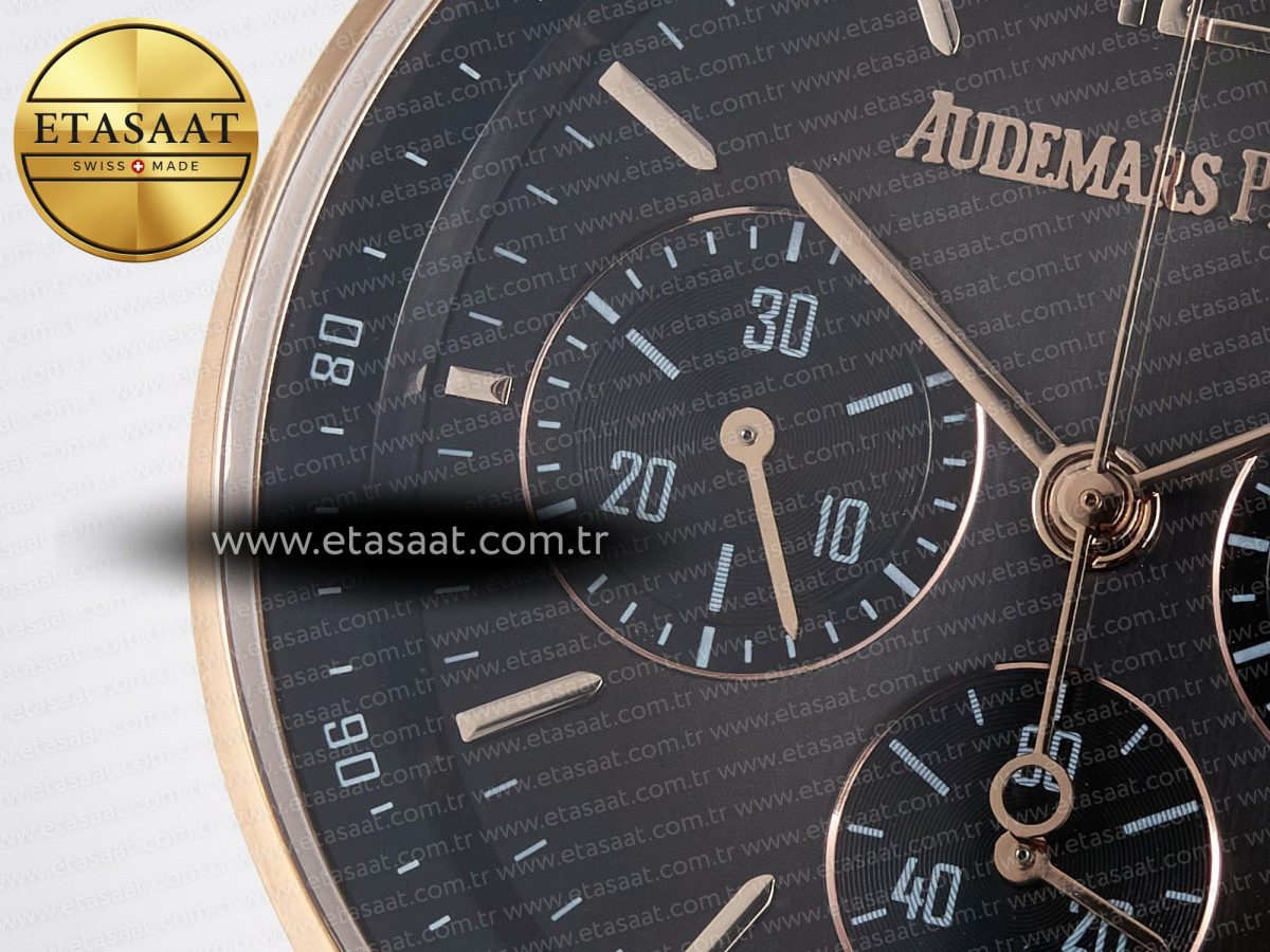Audemars Piguet Code 11.59 Chrono 26393 RG APPF Best Edition Gray Dial on Black Nylon Strap A4401 - Görsel 10