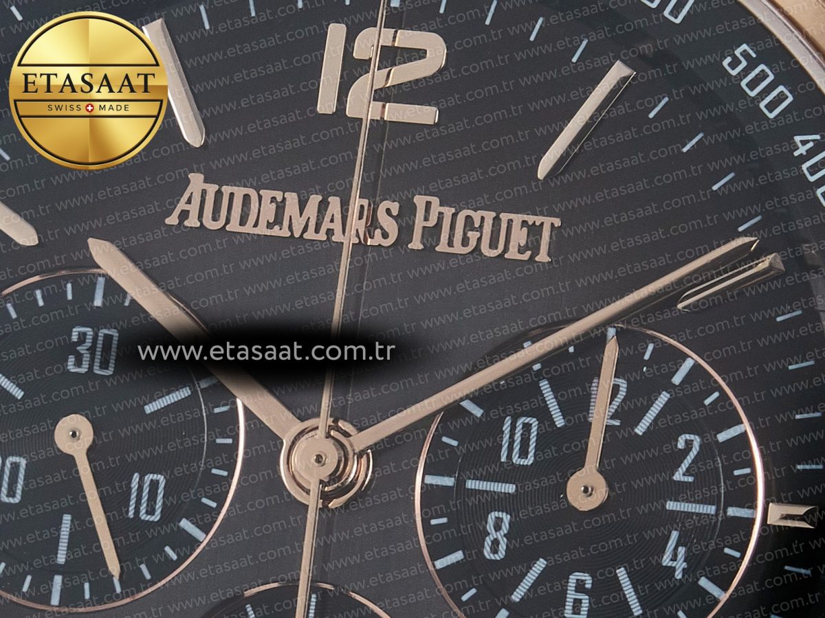 Audemars Piguet Code 11.59 Chrono 26393 RG APPF Best Edition Gray Dial on Black Nylon Strap A4401 - Görsel 11