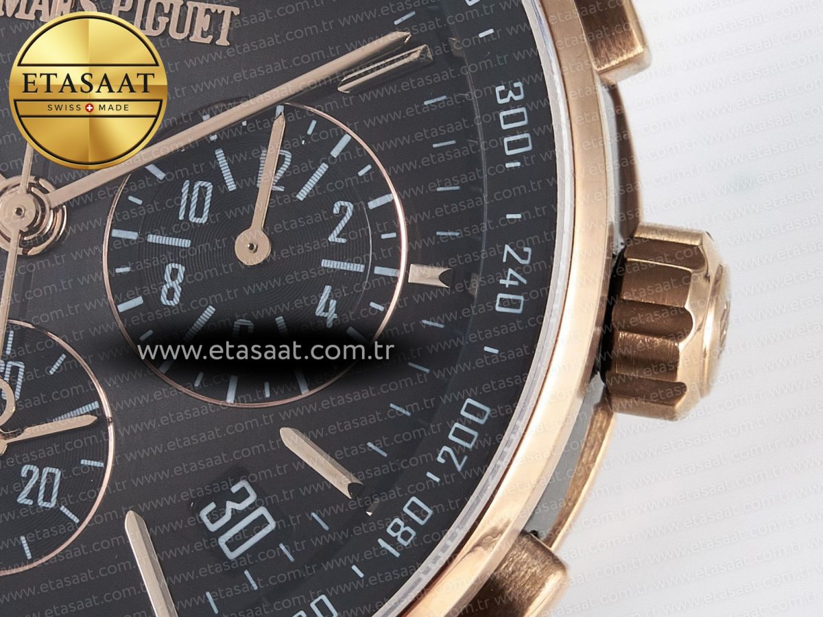 Audemars Piguet Code 11.59 Chrono 26393 RG APPF Best Edition Gray Dial on Black Nylon Strap A4401 - Görsel 12