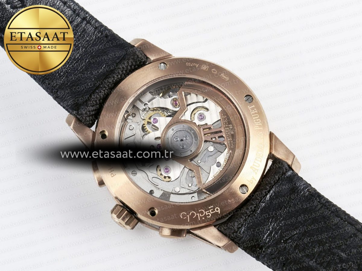 Audemars Piguet Code 11.59 Chrono 26393 RG APPF Best Edition Gray Dial on Black Nylon Strap A4401 - Görsel 18