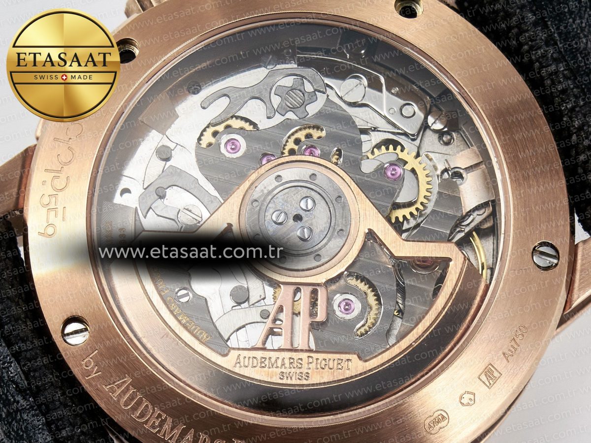 Audemars Piguet Code 11.59 Chrono 26393 RG APPF Best Edition Gray Dial on Black Nylon Strap A4401 - Görsel 19