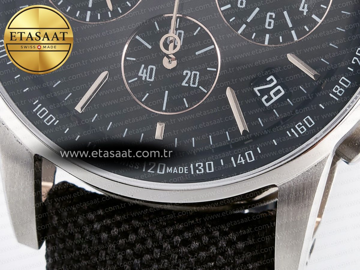 Audemars Piguet Code 11.59 Chrono 26393 SS APPF Best Edition Gray/RG Dial on Black Nylon Strap A4401 - Görsel 13