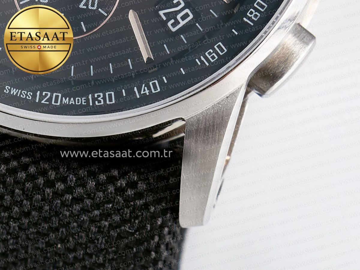 Audemars Piguet Code 11.59 Chrono 26393 SS APPF Best Edition Gray/RG Dial on Black Nylon Strap A4401 - Görsel 14