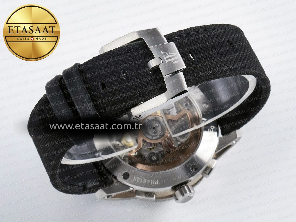 Audemars Piguet Code 11.59 Chrono 26393 SS APPF Best Edition Gray/RG Dial on Black Nylon Strap A4401 - Görsel 17