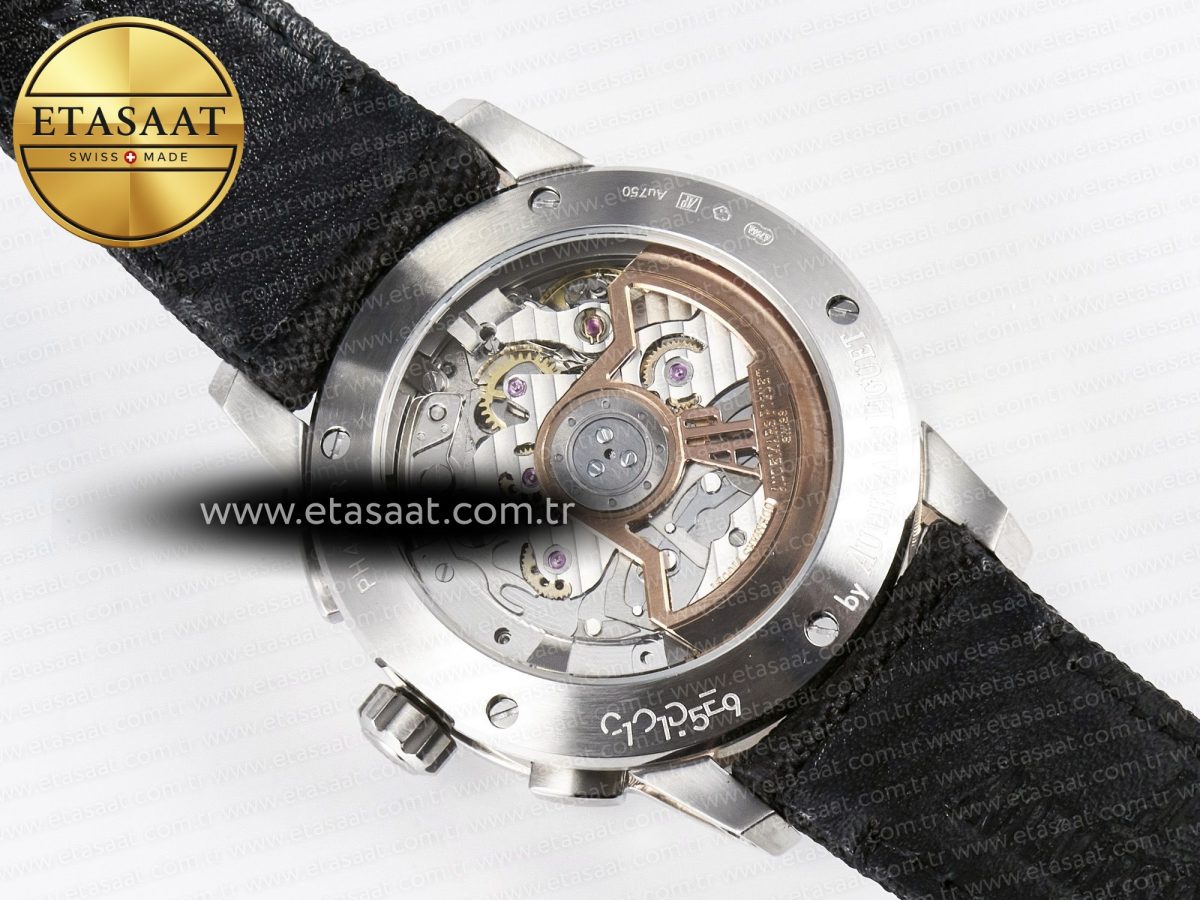 Audemars Piguet Code 11.59 Chrono 26393 SS APPF Best Edition Gray/RG Dial on Black Nylon Strap A4401 - Görsel 18