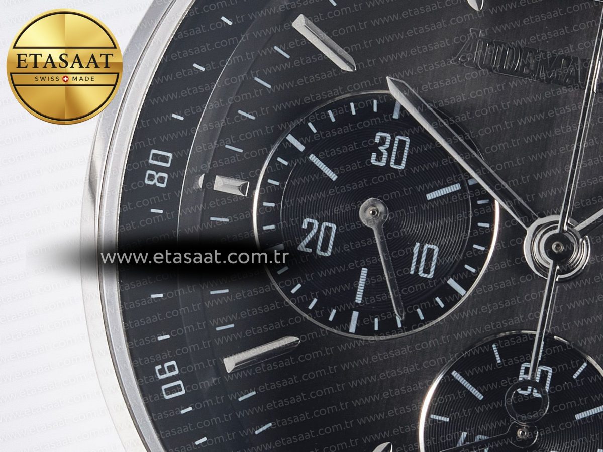Audemars Piguet Code 11.59 Chrono 26393 SS APPF Best Edition Gray/SS Dial on Black Nylon Strap A4401 - Görsel 10