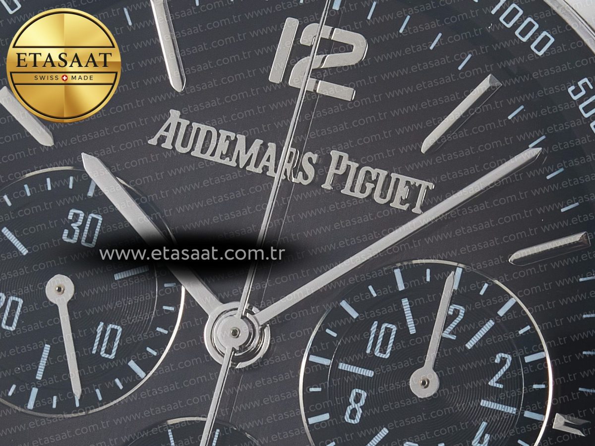 Audemars Piguet Code 11.59 Chrono 26393 SS APPF Best Edition Gray/SS Dial on Black Nylon Strap A4401 - Görsel 11