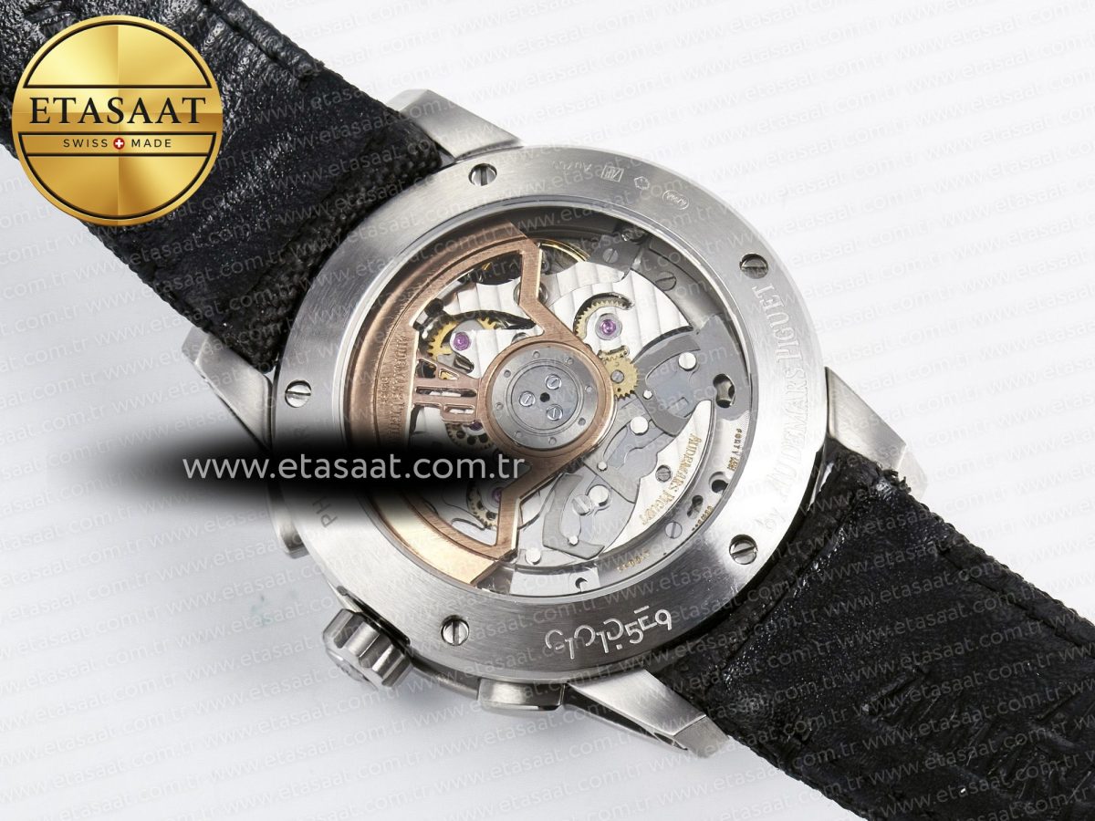 Audemars Piguet Code 11.59 Chrono 26393 SS APPF Best Edition Gray/SS Dial on Black Nylon Strap A4401 - Görsel 18