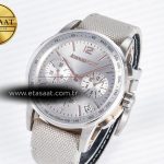 Audemars Piguet Code 11.59 Chrono 26393 SS APPF Best Edition Silver Dial on White Nylon Strap A4401