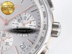 Audemars Piguet Code 11.59 Chrono 26393 SS APPF Best Edition Silver Dial on White Nylon Strap A4401 - Görsel 11