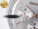 Audemars Piguet Code 11.59 Chrono 26393 SS APPF Best Edition Silver Dial on White Nylon Strap A4401 - Görsel 13