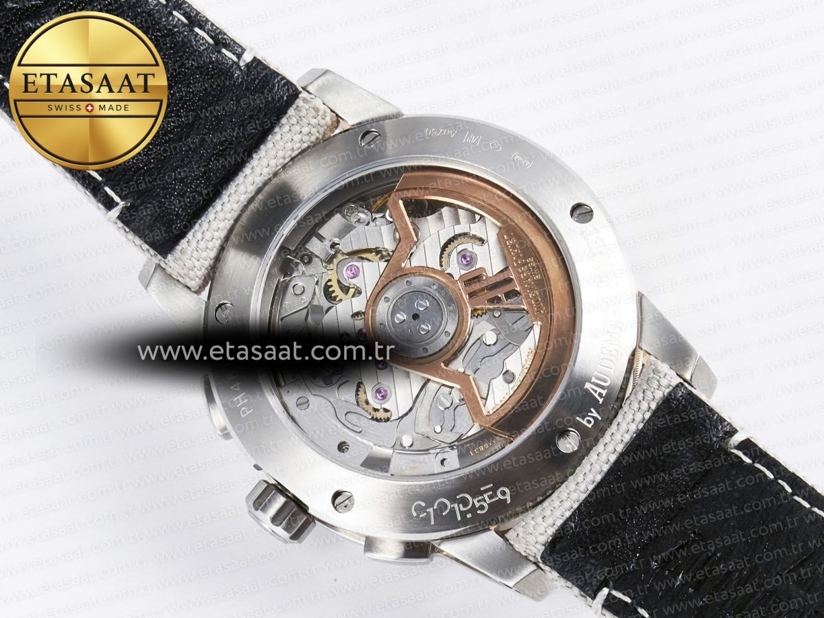 Audemars Piguet Code 11.59 Chrono 26393 SS APPF Best Edition Silver Dial on White Nylon Strap A4401 - Görsel 18