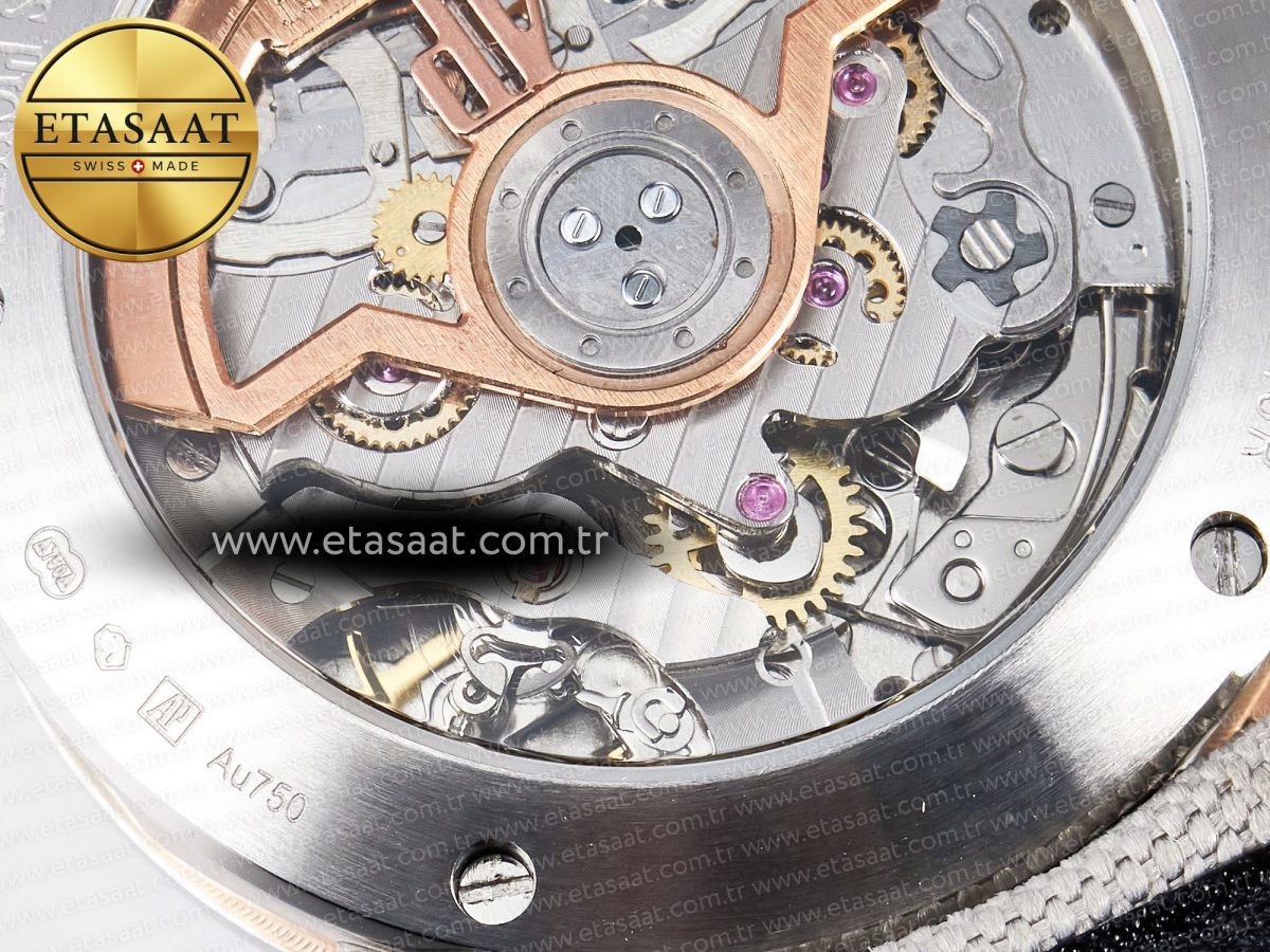 Audemars Piguet Code 11.59 Chrono 26393 SS APPF Best Edition Silver Dial on White Nylon Strap A4401 - Görsel 21