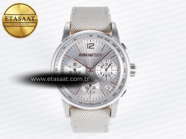 Audemars Piguet Code 11.59 Kronograf 26393 Appf Gümüş A4401 Eta Saat - Görsel 3 - 1:1 Süper Klon Saat