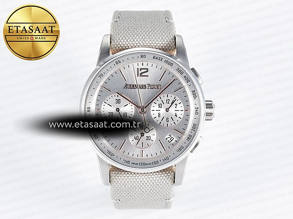 Audemars Piguet Code 11.59 Kronograf 26393 Appf Gümüş A4401 Eta Saat - Görsel 3 - 1:1 Süper Klon Saat