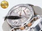 Audemars Piguet Code 11.59 Chrono 26393 SS APPF Best Edition Silver Dial on White Nylon Strap A4401 - Görsel 6