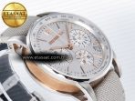 Audemars Piguet Code 11.59 Chrono 26393 SS APPF Best Edition Silver Dial on White Nylon Strap A4401 - Görsel 7