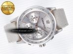 Audemars Piguet Code 11.59 Chrono 26393 SS APPF Best Edition Silver Dial on White Nylon Strap A4401 - Görsel 8