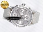 Audemars Piguet Code 11.59 Chrono 26393 SS APPF Best Edition Silver Dial on White Nylon Strap A4401 - Görsel 9