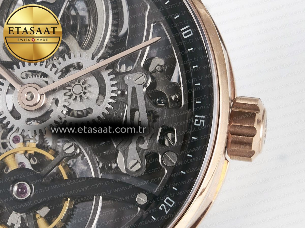 Audemars Piguet CODE 11.59 Tourbillon 26600 RG APPF Best Edition Black Dial on Black Leather Strap A2948 - Görsel 11
