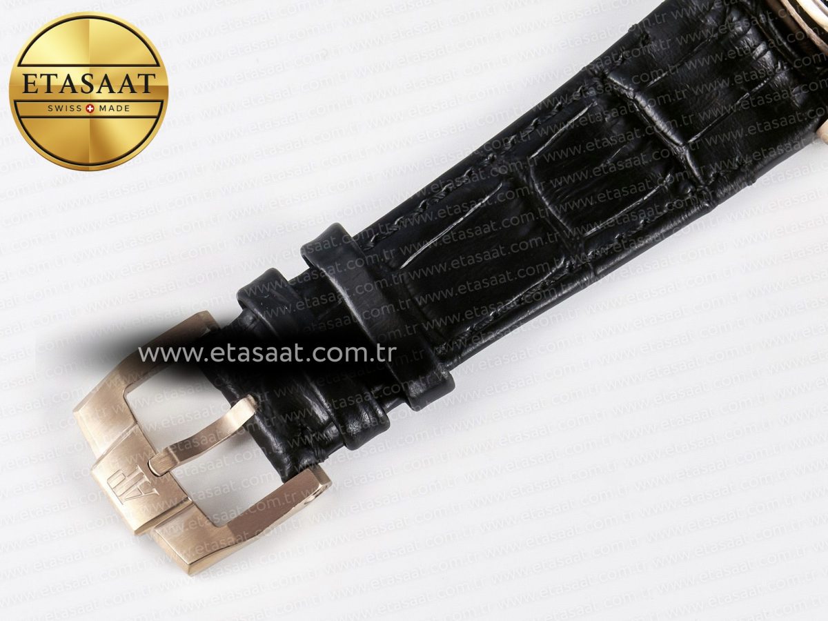 Audemars Piguet CODE 11.59 Tourbillon 26600 RG APPF Best Edition Black Dial on Black Leather Strap A2948 - Görsel 20