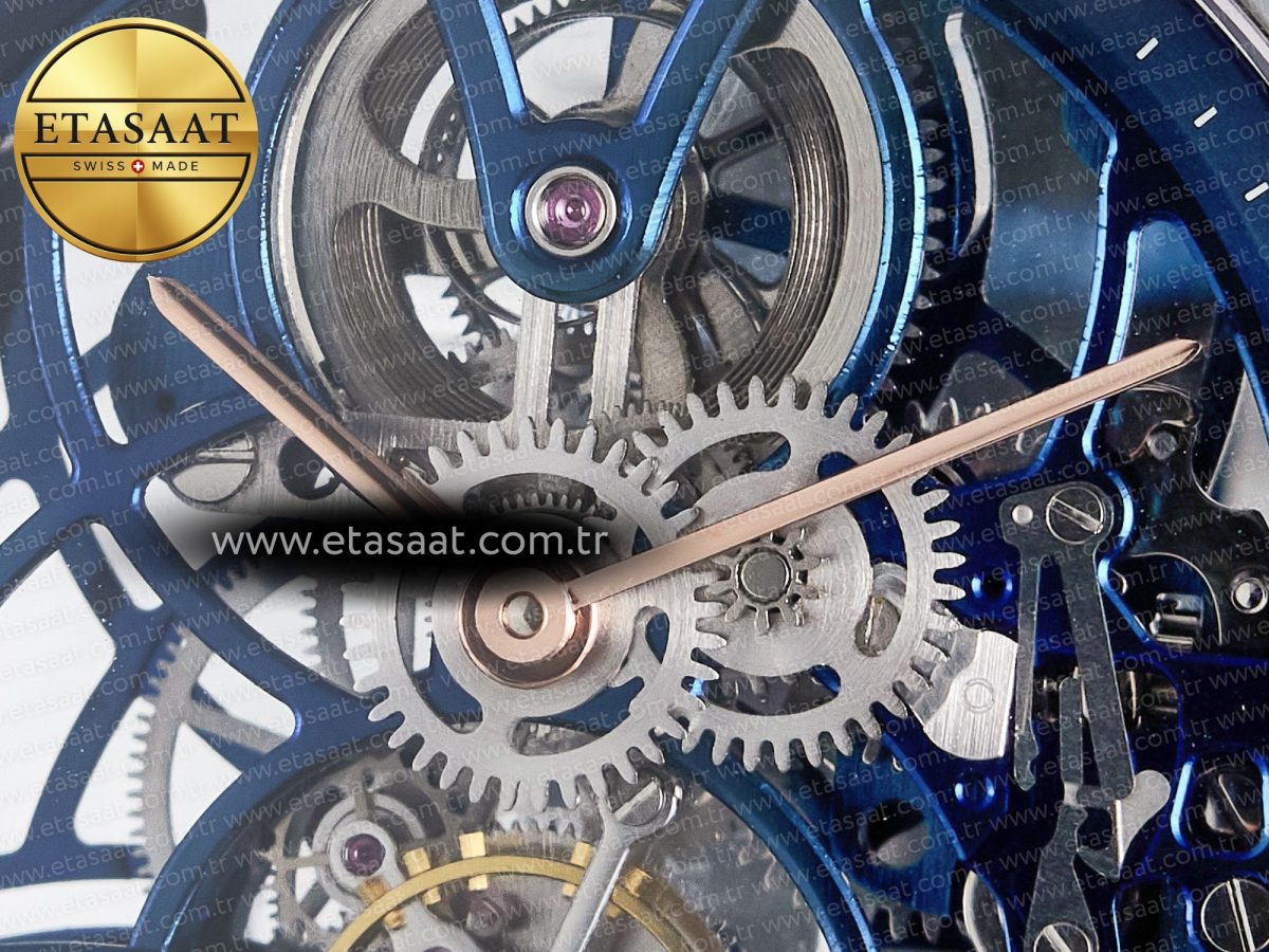 Audemars Piguet CODE 11.59 Tourbillon 26600 SS APPF Best Edition Blue Dial on Blue Nylon Strap A2948 - Görsel 10