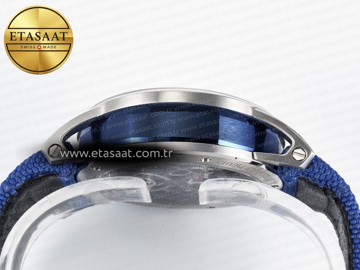 Audemars Piguet CODE 11.59 Tourbillon 26600 SS APPF Best Edition Blue Dial on Blue Nylon Strap A2948 - Görsel 14