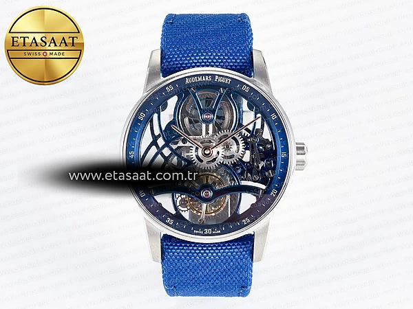 Audemars Piguet Code 11.59 Tourbillon 26600 Appf Mavi A2948 Eta Saat - Görsel 3 - 1:1 Süper Klon Saat