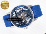Audemars Piguet CODE 11.59 Tourbillon 26600 SS APPF Best Edition Blue Dial on Blue Nylon Strap A2948 - Görsel 8