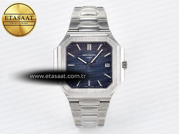 Patek Philippe Cubitus 5821 Mavi Kadran A330 S2 Eta Saat - 1:1 Süper Klon Replika Saat