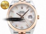 Rolex Datejust 126331 41mm 904L SS/RG Clean 1:1 Best Edition MOP Diamond Dial on Jubilee Bracelet VR3235 - Görsel 4
