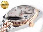 Rolex Datejust 126331 41mm 904L SS/RG Clean 1:1 Best Edition MOP Diamond Dial on Jubilee Bracelet VR3235 - Görsel 6