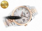 Rolex Datejust 126331 41mm 904L SS/RG Clean 1:1 Best Edition MOP Diamond Dial on Jubilee Bracelet VR3235 - Görsel 8