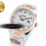 Rolex Datejust 126331 41mm 904L SS/RG Clean 1:1 Best Edition MOP Diamond Dial on Oyster Bracelet VR3235