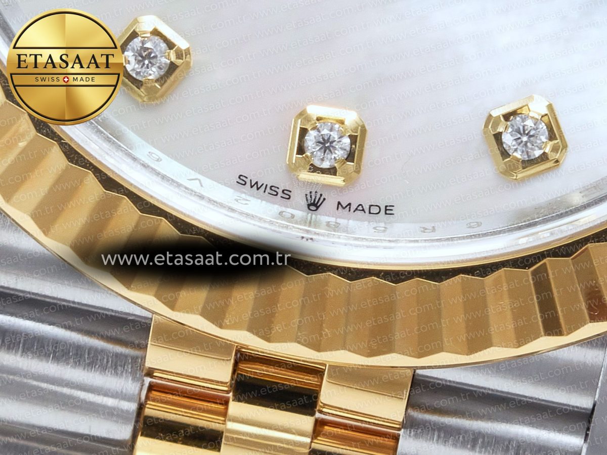 Rolex Datejust 126331 41mm 904L SS/YG Clean 1:1 Best Edition MOP Diamond Dial on Jubilee Bracelet VR3235 - Görsel 13