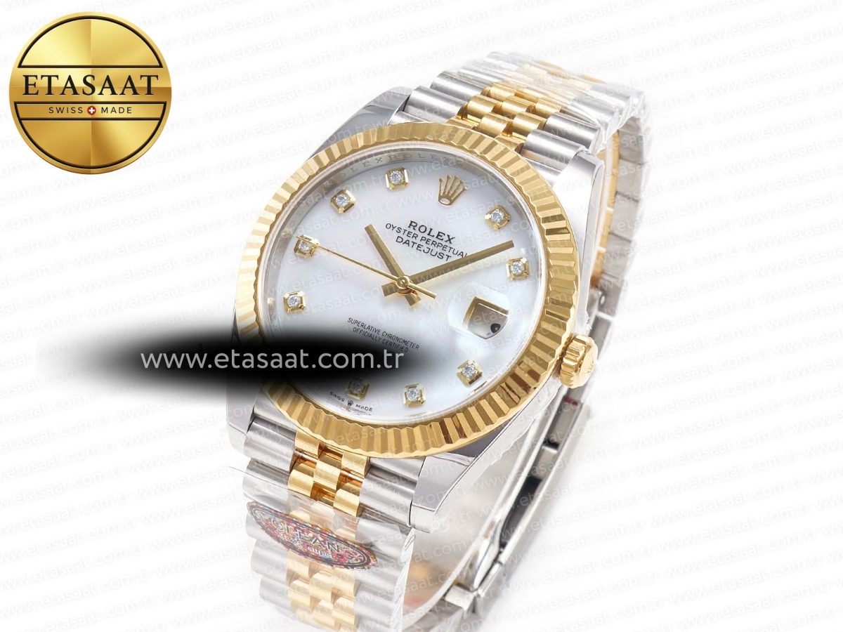 Rolex Datejust 126331 41mm 904L SS/YG Clean 1:1 Best Edition MOP Diamond Dial on Jubilee Bracelet VR3235 - Görsel 2