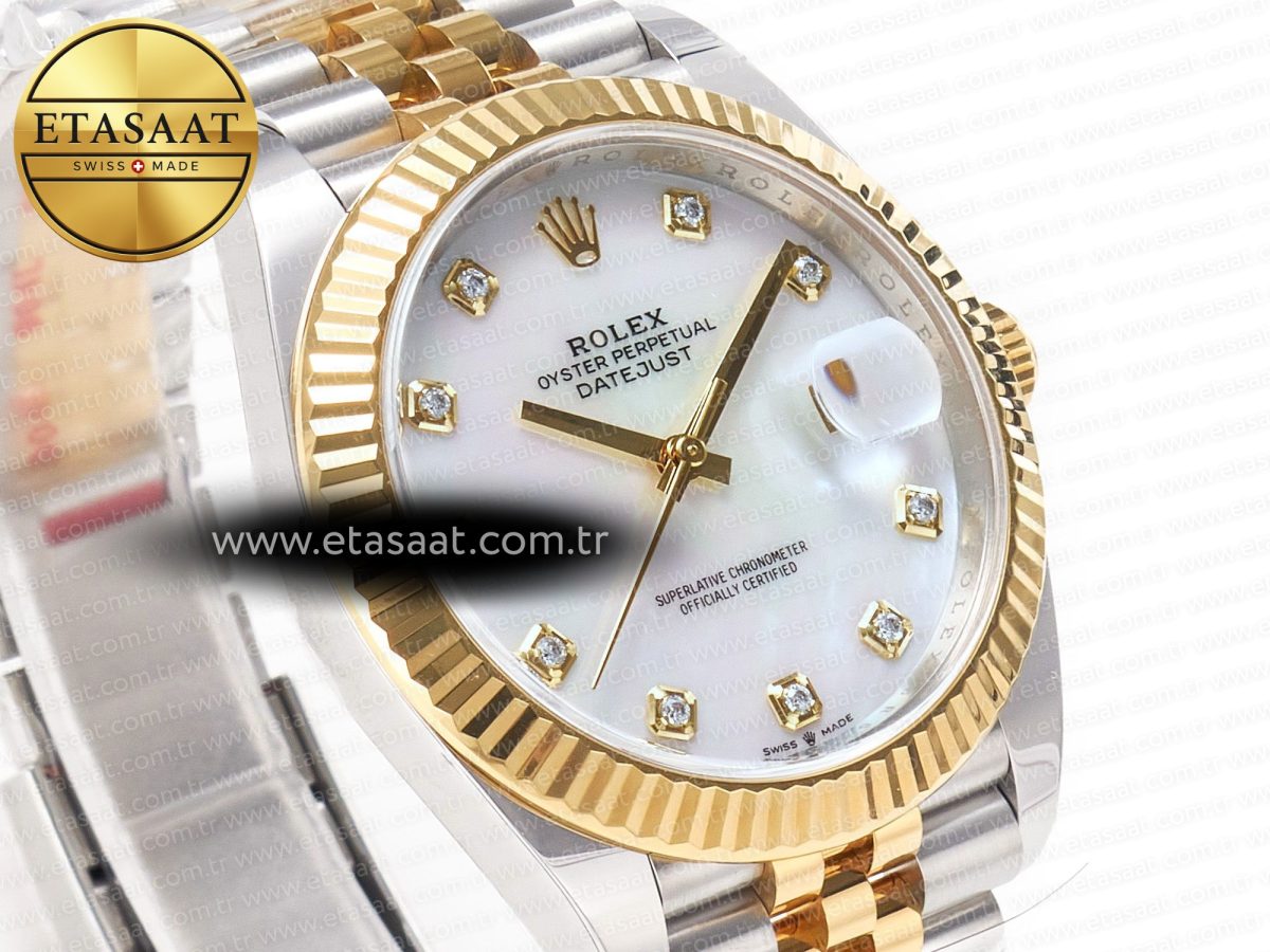 Rolex Datejust 126331 41mm 904L SS/YG Clean 1:1 Best Edition MOP Diamond Dial on Jubilee Bracelet VR3235 - Görsel 5