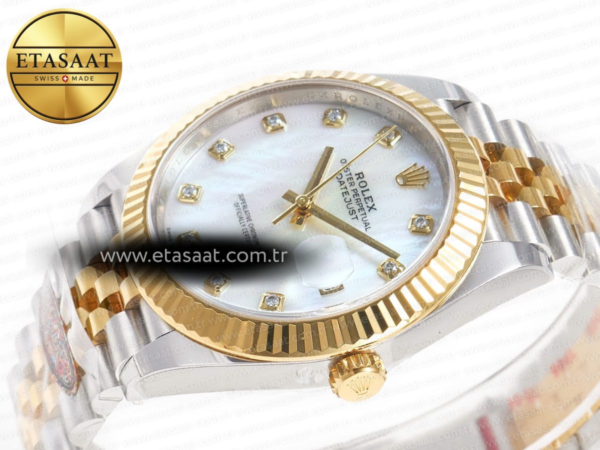 Rolex Datejust 126331 41mm 904L SS/YG Clean 1:1 Best Edition MOP Diamond Dial on Jubilee Bracelet VR3235 - Görsel 6