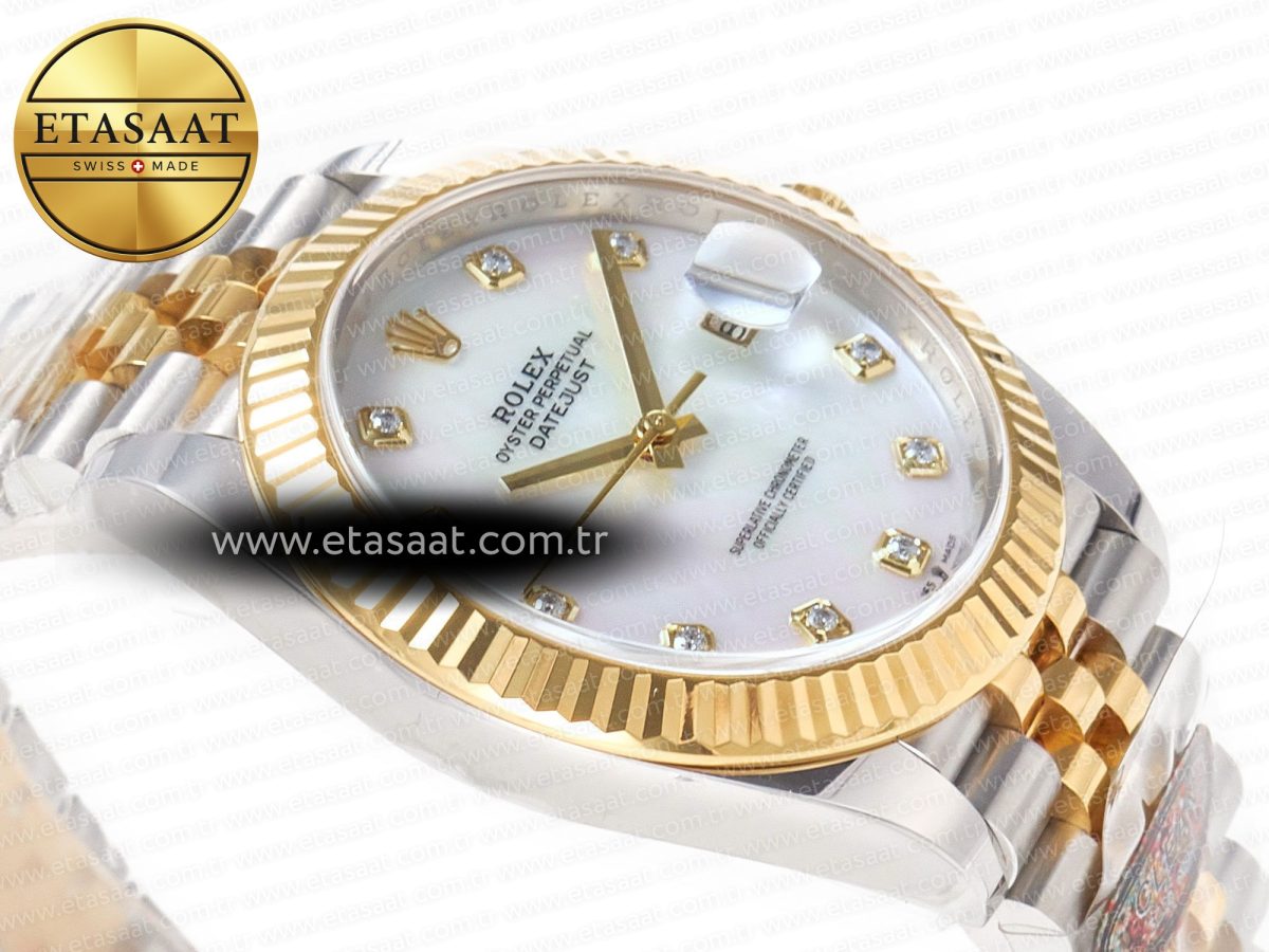 Rolex Datejust 126331 41mm 904L SS/YG Clean 1:1 Best Edition MOP Diamond Dial on Jubilee Bracelet VR3235 - Görsel 7